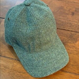 Classic cool elegant cozy cute Sezane Green Wool Baseball Cap 💋